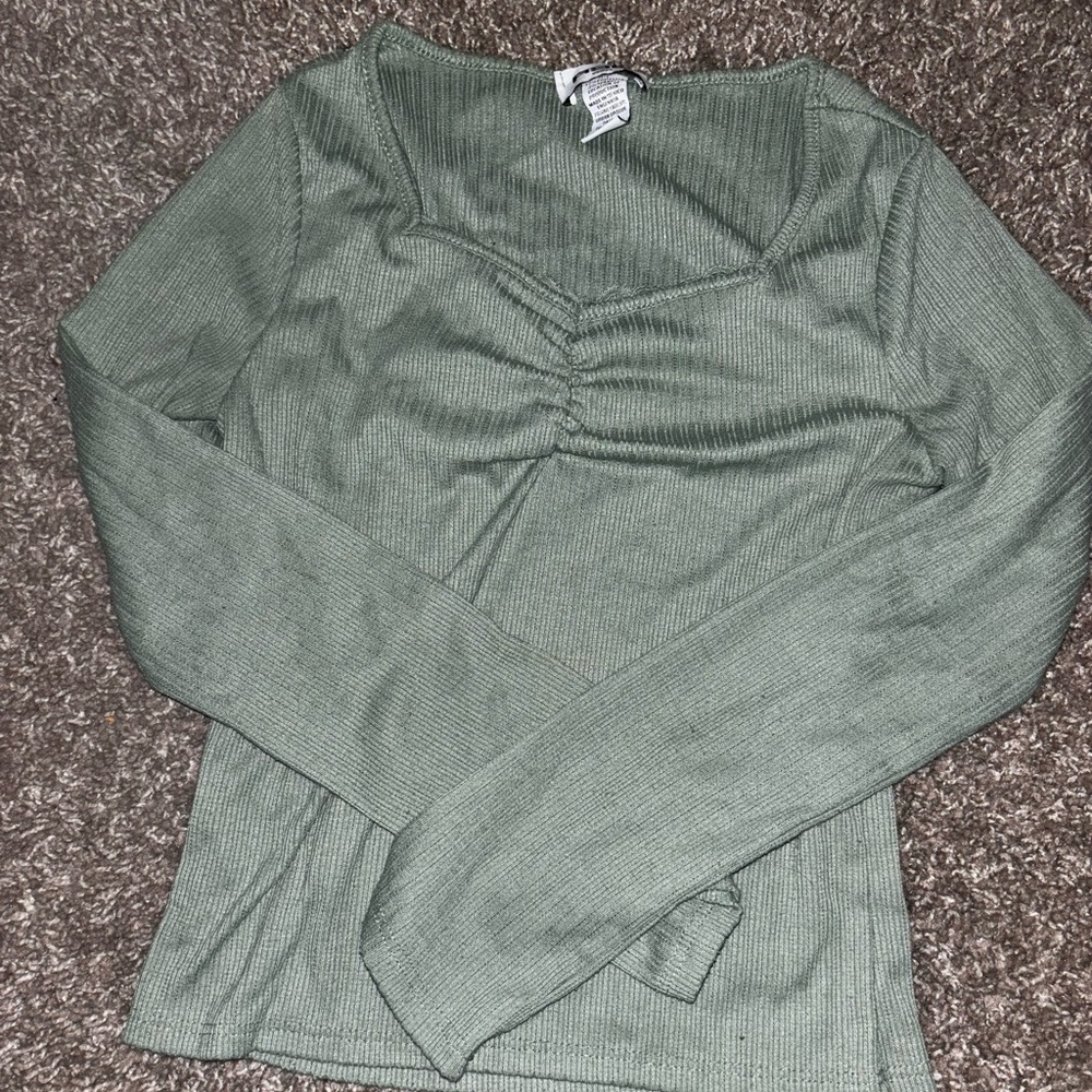 RSQ Olive Long Sleeve Shirt